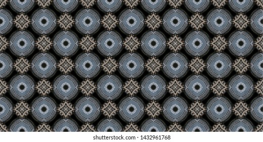 Geometric abstract mosaic seamless pattern with tiles and simple shapes for fashion. Abstract dynamic retro tiles background
