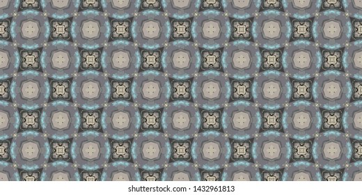 Geometric abstract mosaic seamless pattern with tiles and simple shapes for fashion. Abstract dynamic retro tiles background