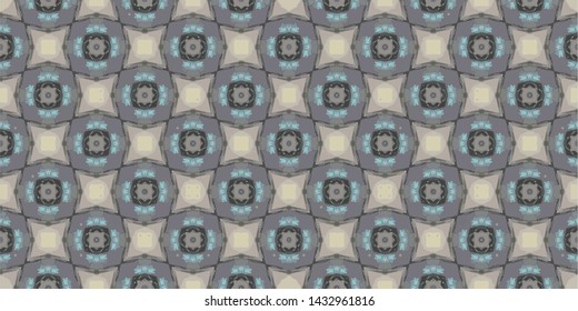 Geometric abstract mosaic seamless pattern with tiles and simple shapes for fashion. Abstract dynamic retro tiles background