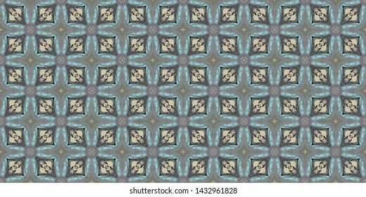 Geometric abstract mosaic seamless pattern with tiles and simple shapes for fashion. Abstract dynamic retro tiles background