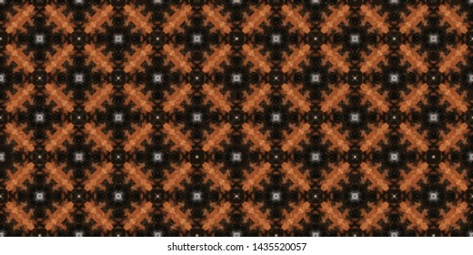Geometric abstract mosaic seamless pattern with tiles and simple shapes for fashion. Abstract dynamic retro tiles background