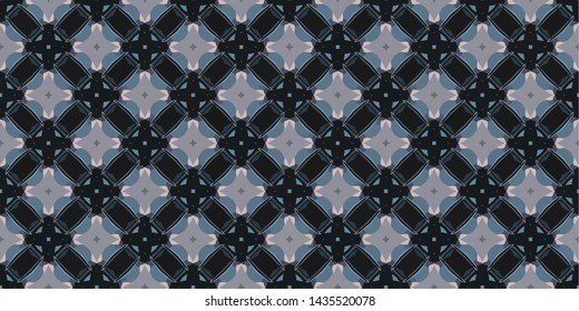 Geometric abstract mosaic seamless pattern with tiles and simple shapes for fashion. Abstract dynamic retro tiles background