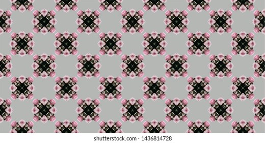 Geometric abstract mosaic seamless pattern with tiles and simple shapes for fashion. Abstract dynamic retro tiles background