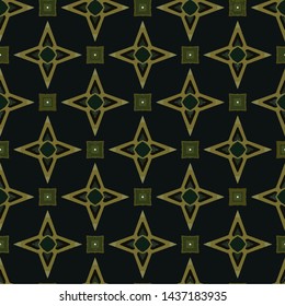 Geometric abstract mosaic seamless pattern with tiles and simple shapes for fashion. Abstract dynamic retro tiles background
