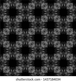 Geometric abstract mosaic seamless pattern with tiles and simple shapes for fashion. Abstract dynamic retro tiles background