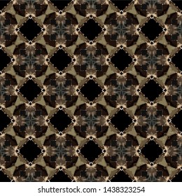 Geometric abstract mosaic seamless pattern with tiles and simple shapes for fashion. Abstract dynamic retro tiles background