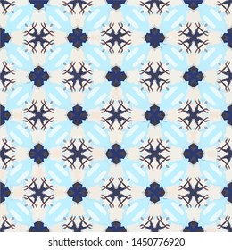 Geometric abstract mosaic seamless pattern with tiles and simple shapes for fashion. Abstract dynamic retro tiles background
