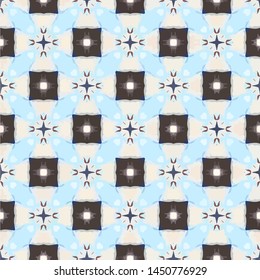 Geometric abstract mosaic seamless pattern with tiles and simple shapes for fashion. Abstract dynamic retro tiles background