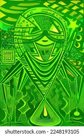 geometric abstract mosaic wallpaper for creativity