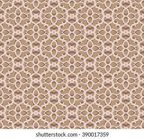 Geometric abstract ornamental seamless pattern. Vector EPS 10 background.