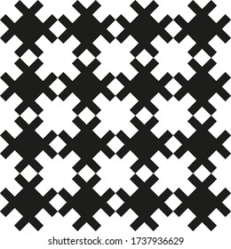 Geometric abstract ornamental vector pattern. Seamless design