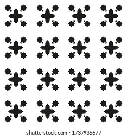 Geometric abstract ornamental vector pattern. Seamless design