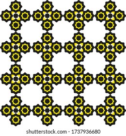 Geometric abstract ornamental vector pattern. Seamless design