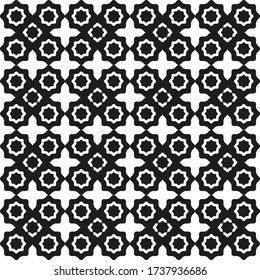 Geometric abstract ornamental vector pattern. Seamless design