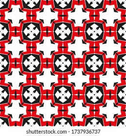 Geometric abstract ornamental vector pattern. Seamless design
