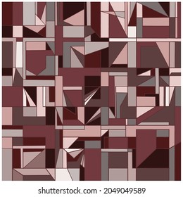 geometric abstract pattern with beautiful color palette and simple shapes