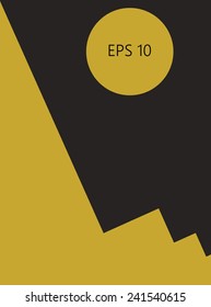 geometric abstract pattern de stijl art, man silhouette