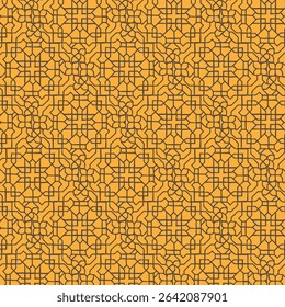 geometric abstract pattern design on yellow background