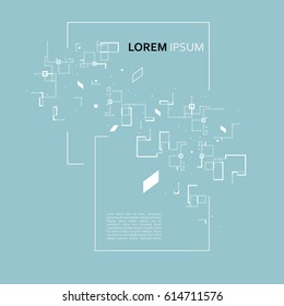 Geometric abstract pattern design for vector background.