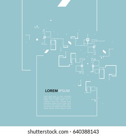 Geometric abstract pattern design for vector background.