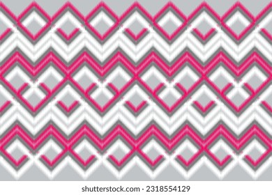 Geometric abstract pattern. Ethnic ikat seamless for embroidery, wrapping, fabric and carpet.