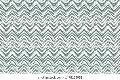 Geometric abstract pattern. Ethnic ornament . Black and white background. Seamless wallpaper. Doodle