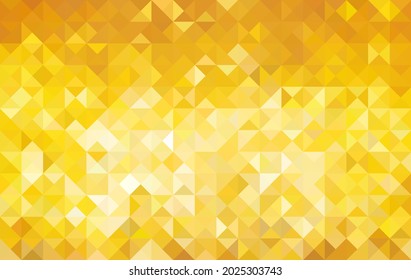 Geometric abstract pattern gold yellow and brown  triangle vector .background texture .