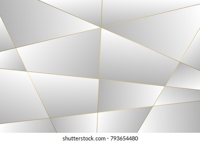 geometric abstract pattern with golden lines. Template for  birthday, wedding, anniversary,  business cards design