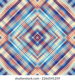 Geometric abstract pattern. Halftone small dots pattern.