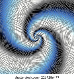 Geometric abstract pattern. Halftone small dots pattern.