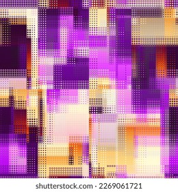 Geometric abstract pattern. Halftone small dots pattern.