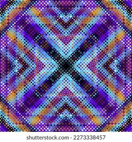 Geometric abstract pattern. Halftone small dots pattern.