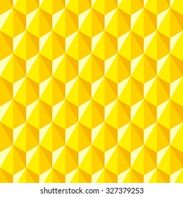 Geometric abstract pattern of hexagons. Seamless background in polygonal style.