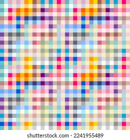 Geometric abstract pattern. Intersection patchwork plaid style