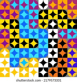 Geometric abstract pattern. Intersection style