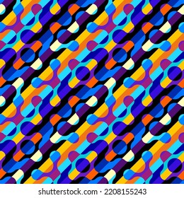 Geometric abstract pattern. Intersection style