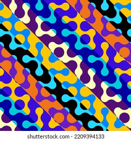Geometric abstract pattern. Intersection style
