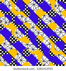 Geometric abstract pattern. Intersection style