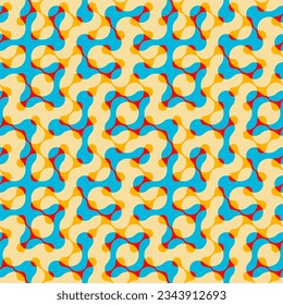 Geometrisches abstraktes Muster. Intersection-Stil. Nahtloses Vektorbild