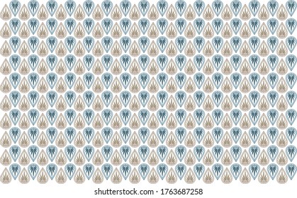 The geometric abstract pattern, Leaf pattern vector