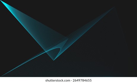 Geometric Abstract Pattern with Light Effects