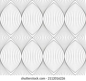 Geometric abstract pattern with lines. Seamless vector background.