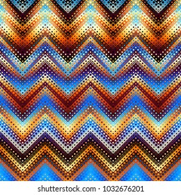 Geometric abstract pattern in low poly pixel art style. Polka dot pattern on low poly background. Chevron pattern.