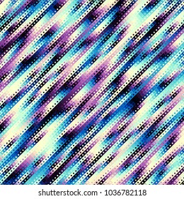 Geometric abstract pattern in low poly pixel art style. Polka dot pattern on low poly background. Diagonal strips.
