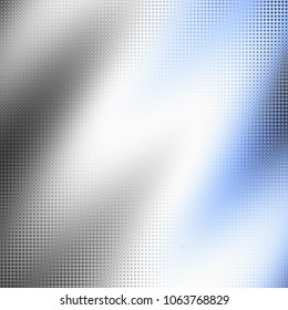 Geometric abstract pattern in low poly pixel art style. Small dots pattern on low poly background. Blur effect. Vector image.