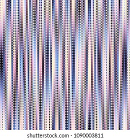 Geometric abstract pattern in low poly pixel art style. Polka dot pattern on low poly background. Vertical strips. Vector image.