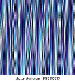 Geometric abstract pattern in low poly pixel art style. Polka dot pattern on low poly background. Vertical strips. Vector image.