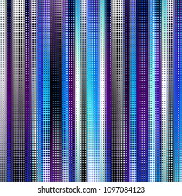 Geometric abstract pattern in low poly pixel art style. Polka dot pattern on low poly background. Vertical strips. Vector image.