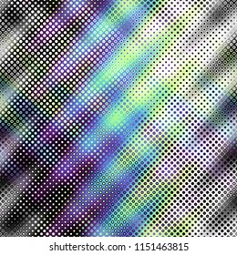 Geometric abstract pattern in low poly pixel art style. Polka dot pattern on low poly background. Vector image.