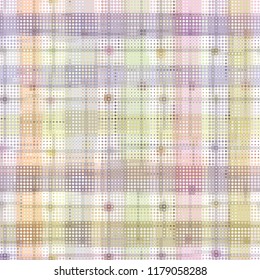 Geometric abstract pattern in low poly pixel art style. Polka dot pattern on low poly background. Vector image.